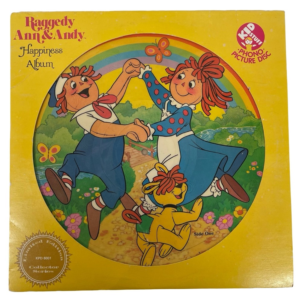 Raggedy Ann and Andy Happiness Album Picture Disc Record KPD Collector Series‎